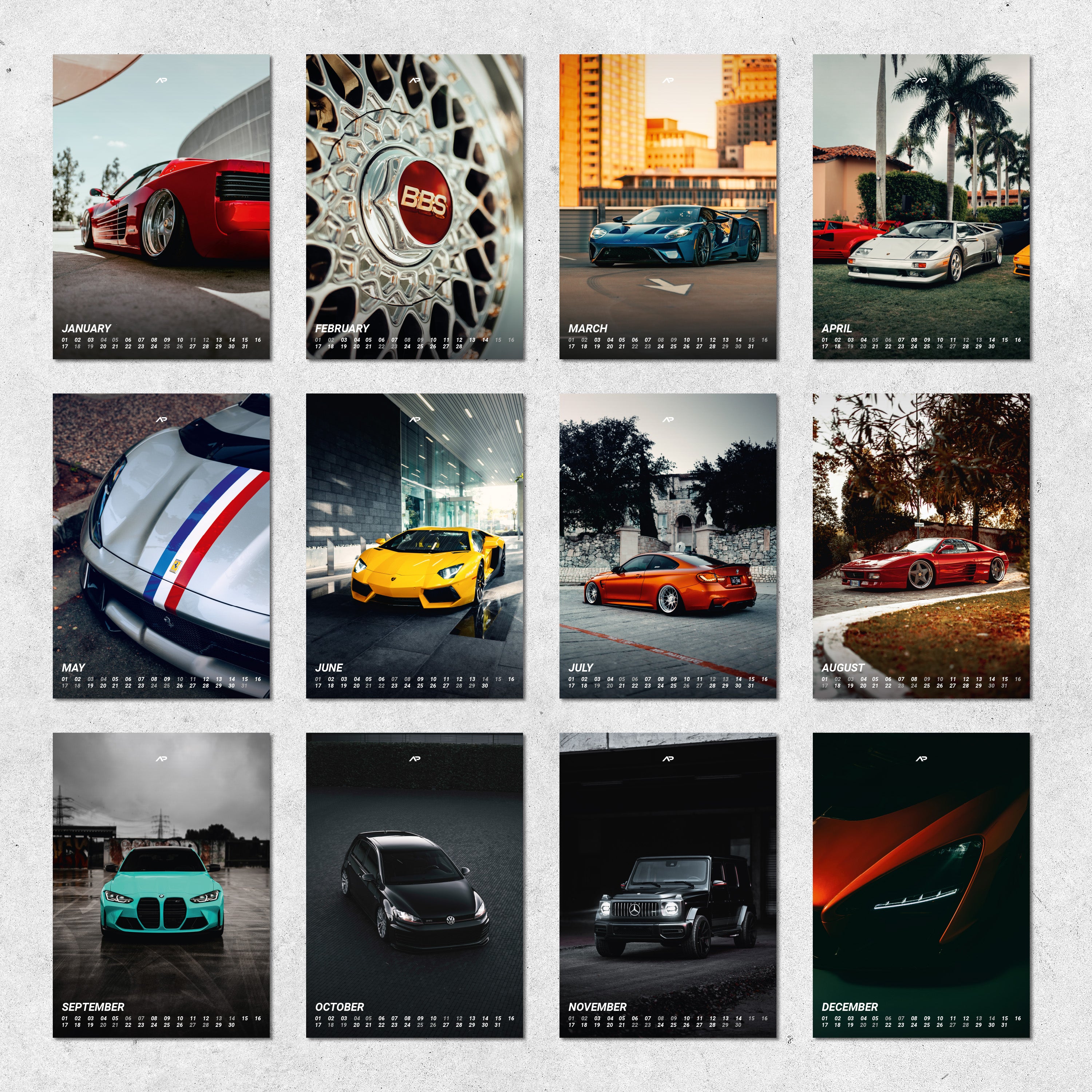 CAR CULTURE 2025 2in1 Premium Autokalender